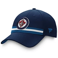 Men's Fanatics Navy/Blue Winnipeg Jets 2020 NHL Draft Authentic Pro Flex Hat