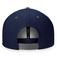 Fanatics pour hommes bleu marine/bleu Winnipeg Jets Heritage City bicolore - Casquette Snapback