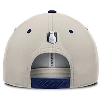 Men's  Fanatics  Navy/Gray Winnipeg Jets 2025 Stanley Cup Playoffs Locker Room Core Structured Adjustable Hat
