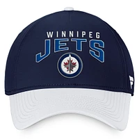 Casquette flexible bicolore fondamentale des Jets de Winnipeg Fanatics pour hommes