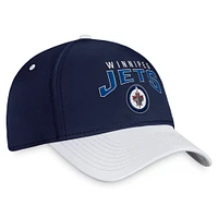 Men's Fanatics Navy/White Winnipeg Jets Fundamental 2-Tone Flex Hat