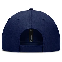 Casquette ajustable structurée Fanatics bleu marine pour homme des Jets de Winnipeg, séries éliminatoires de la Coupe Stanley 2025