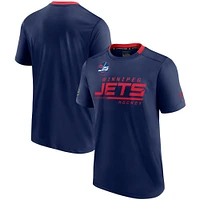 Performance dans les vestiaires avec logo alternatif des Jets de Winnipeg Fanatics pour hommes - T-shirt