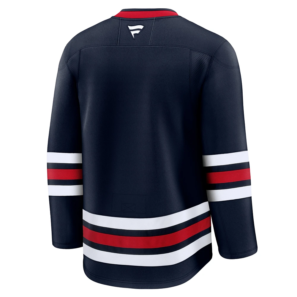 Maillot de qualité supérieure alternatif bleu marine pour hommes Fanatics Winnipeg Jets