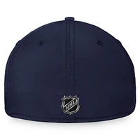 Casquette authentique Pro Flex des Jets de Winnipeg Fanatics pour hommes, bleu marine