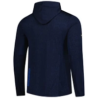 Sweat à capuche léger Authentic Pro pour homme Fanatics bleu marine Winnipeg Jets