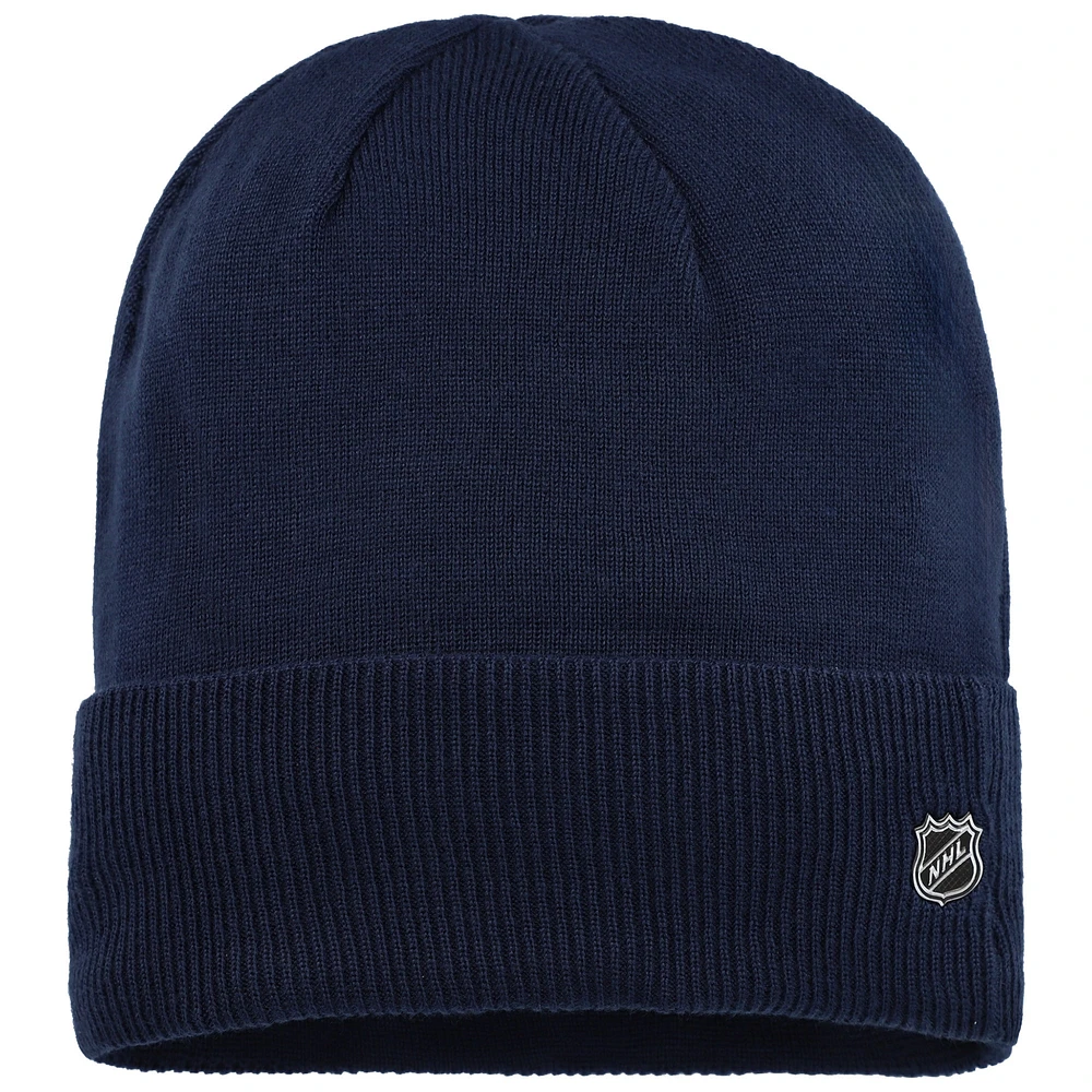 Men's Fanatics Navy Winnipeg Jets Authentic Pro Rest & Recover Cuffed Knit Hat