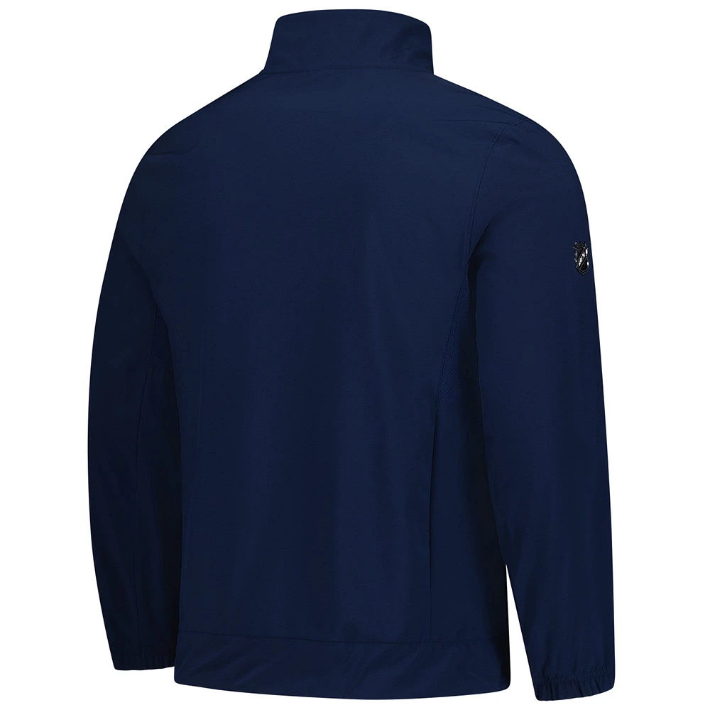 Men's Fanatics  Navy Winnipeg Jets Authentic Pro Rink Coaches Full-Zip Jacket
