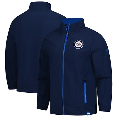 Men's Fanatics  Navy Winnipeg Jets Authentic Pro Rink Coaches Full-Zip Jacket