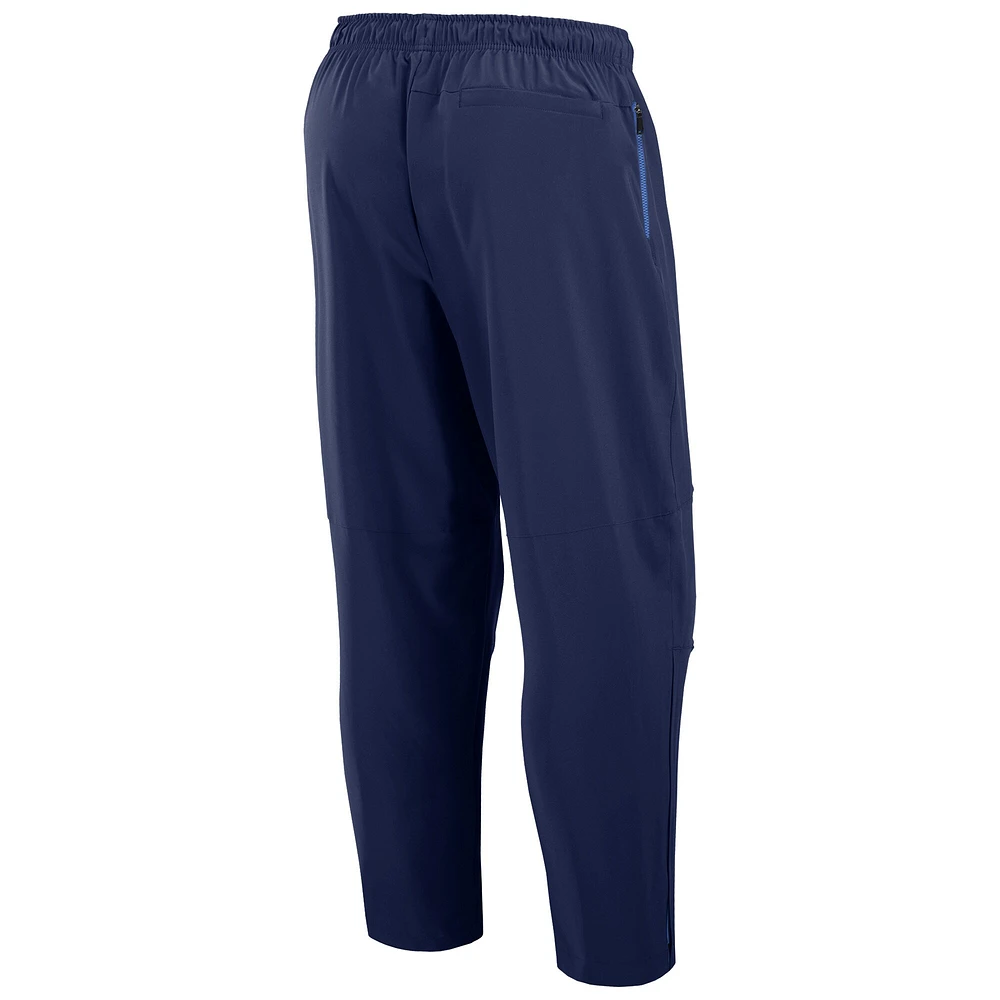 Pantalon de patinoire authentique Pro Rink bleu marine Fanatics pour homme des Jets Winnipeg