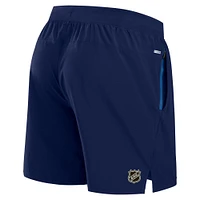 Short de performance authentique Pro Rink pour homme Fanatics bleu marine Winnipeg Jets