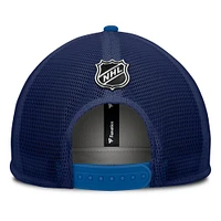 Casquette Snapback authentique Pro Rink des Jets de Winnipeg pour hommes de la marque Fanatics bleu marine