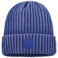 Bonnet en tricot à revers Authentic Pro Road pour hommes Fanatics bleu marine des Winnipeg Jets
