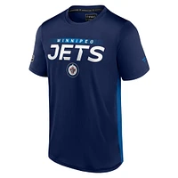 Men's Fanatics Navy Winnipeg Jets Authentic Pro Tech - T-Shirt