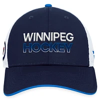 Men's Fanatics  Navy Winnipeg Jets Authentic Pro Trucker Adjustable Hat