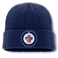 Men's Fanatics Navy Winnipeg Jets Core Cuffed Knit Hat