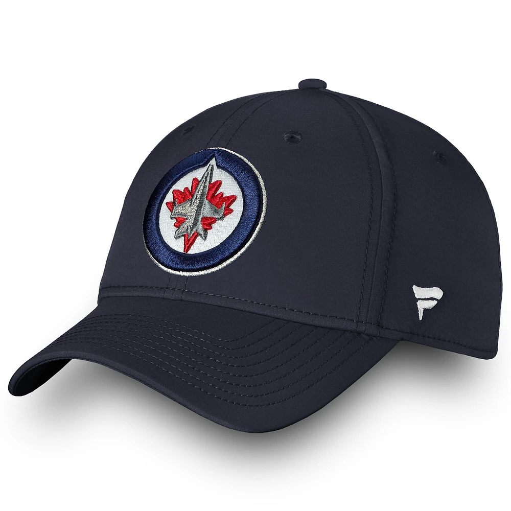 Men's Fanatics Navy Winnipeg Jets Core Elevated Speed Flex Hat