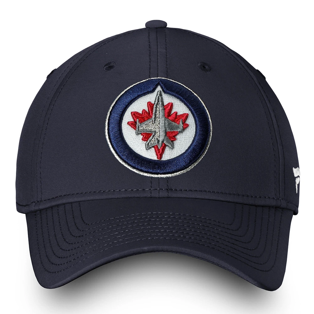 Men's Fanatics Navy Winnipeg Jets Core Elevated Speed Flex Hat
