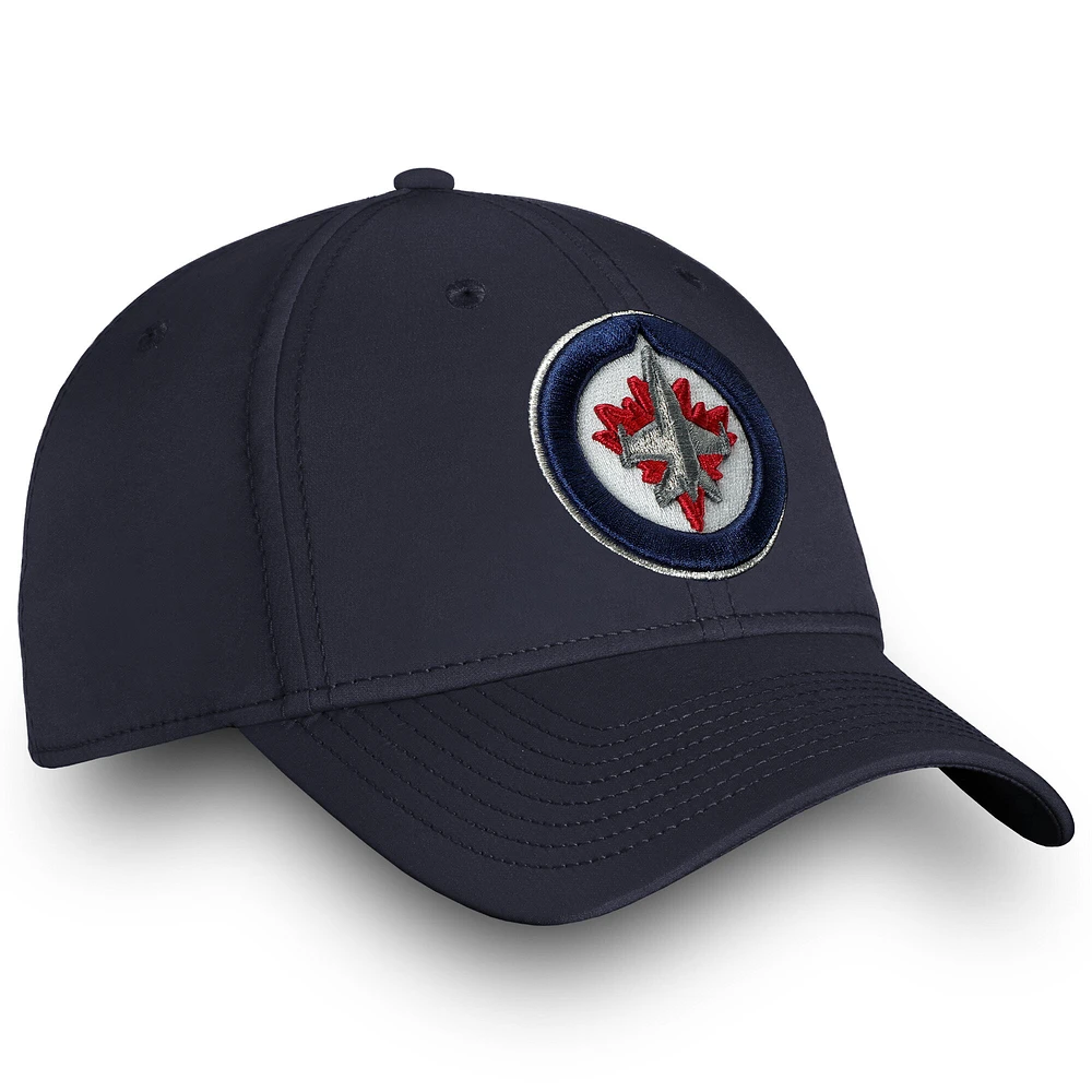 Men's Fanatics Navy Winnipeg Jets Core Elevated Speed Flex Hat