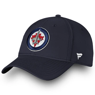 Men's Fanatics Navy Winnipeg Jets Core Elevated Speed Flex Hat