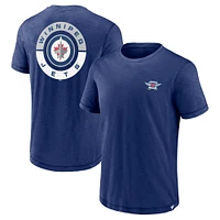 T-shirt Fanatics Navy Winnipeg Jets Fundamental High Stick pour hommes