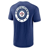 T-shirt Fanatics Navy Winnipeg Jets Fundamental High Stick pour hommes