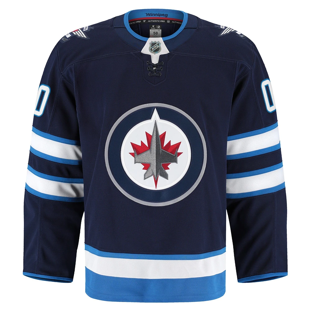 Men's Fanatics Navy Winnipeg Jets Home Authentic Pro Custom Jersey