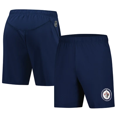 Short d'entraînement technique bleu marine pour homme Fanatics Winnipeg Jets