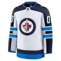 Men's Fanatics White Winnipeg Jets Away Premium Custom Jersey