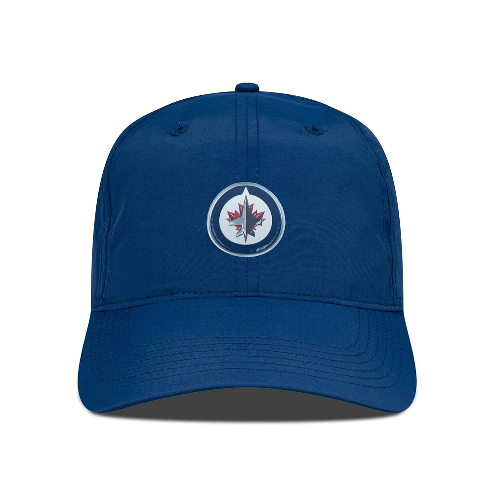 Casquette réglable Levelwear pour hommes, bleu marine, avec écusson des Jets de Winnipeg