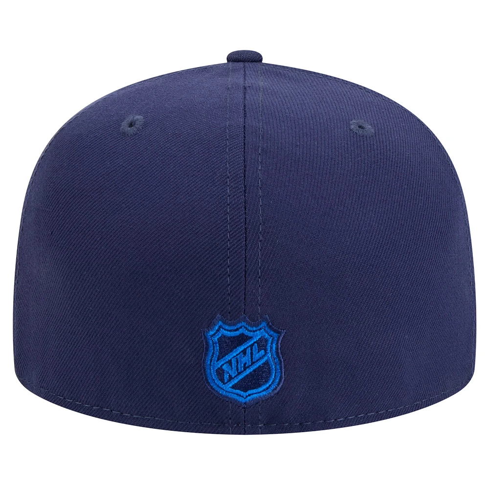 Casquette ajustée Core 59FIFTY pour homme New Era bleu marine des Winnipeg Jets