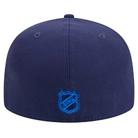 Casquette ajustée Core 59FIFTY pour homme New Era bleu marine des Winnipeg Jets