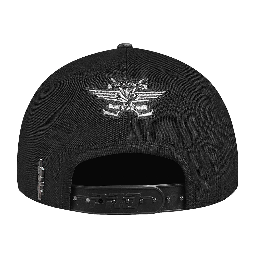 Men's Pro Standard Black Winnipeg Jets Metallic Logo Snapback Hat