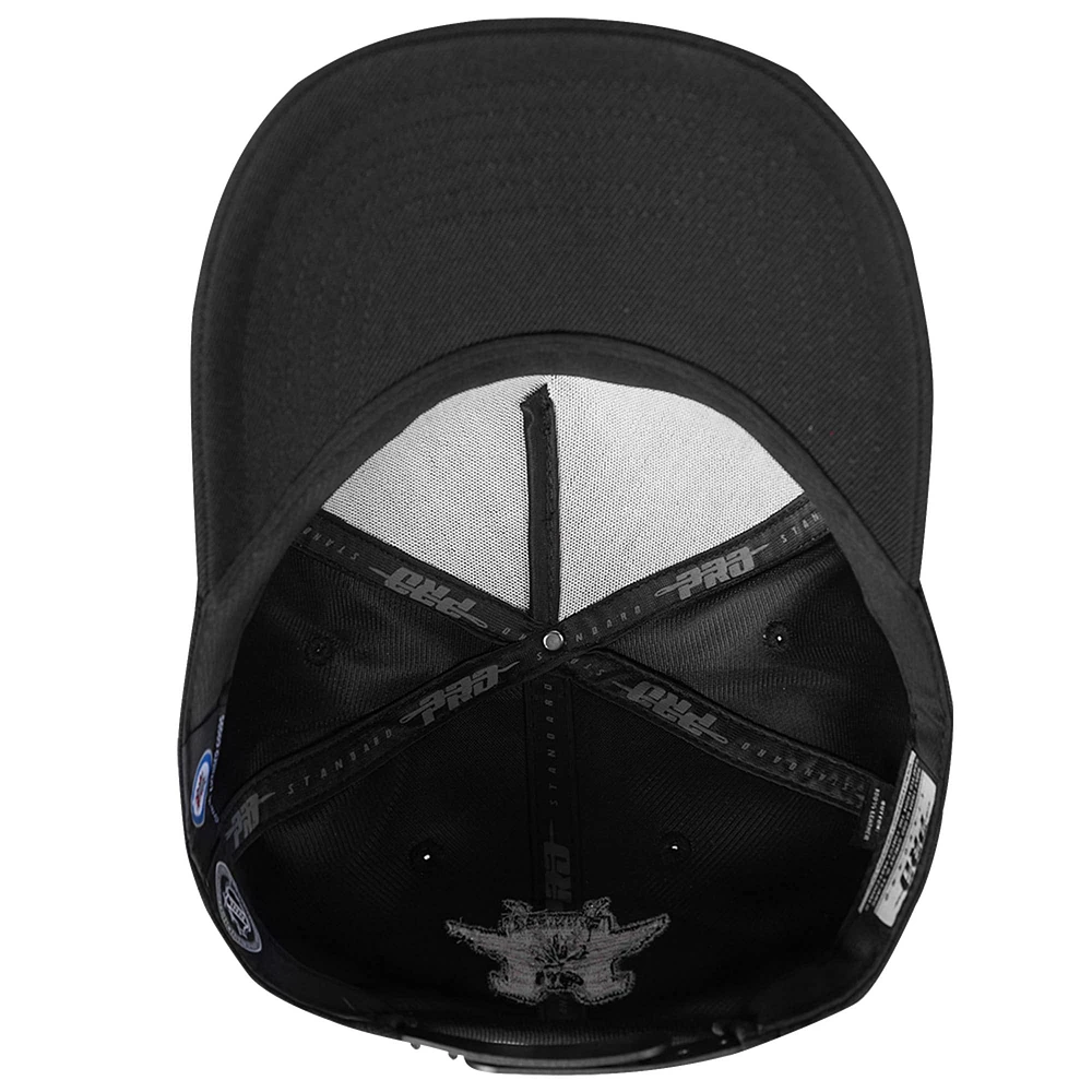 Men's Pro Standard Black Winnipeg Jets Metallic Logo Snapback Hat