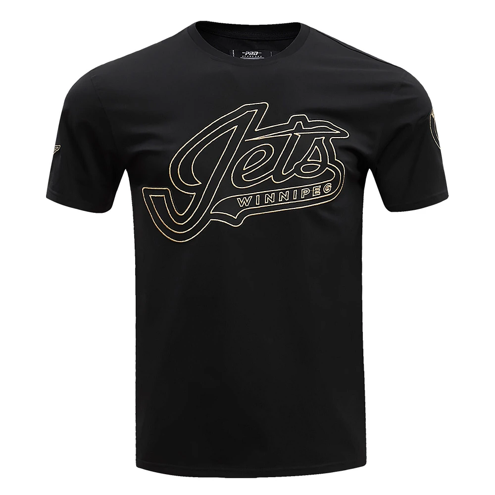 T-shirt Pro Standard noir des Jets de Winnipeg pour hommes