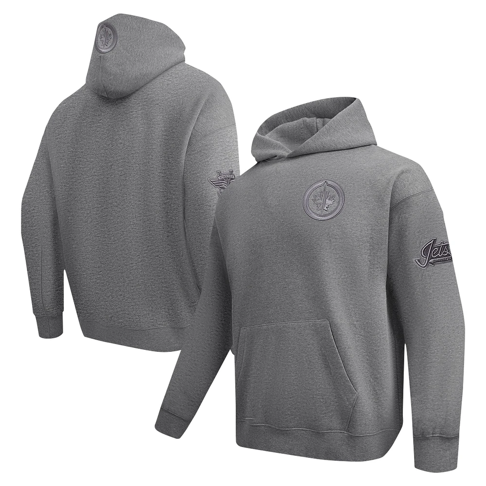 Sweat à capuche neutre Pro Standard pour hommes, gris chiné, Jets de Winnipeg