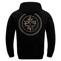 Men's Pro Standard Winnipeg Jets Black & Gold Pullover Hoodie