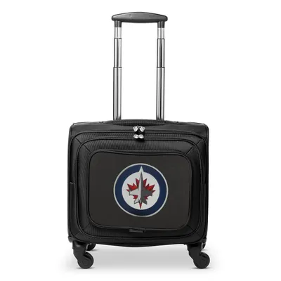 Winnipeg Jets MOJO 14'' Laptop Overnighter Wheeled Bag- Black
