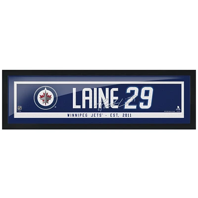 Patrik Laine Winnipeg Jets 6'' x 22'' Encadré Réplique Autographe Nom du Joueur - Barre