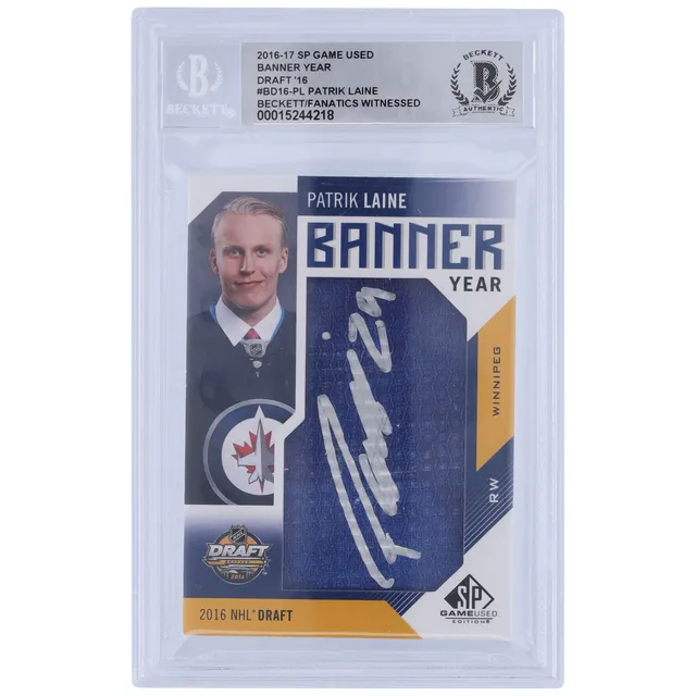 Patrik Laine Winnipeg Jets Autographed 2016-17 Upper Deck Series 2 NHL First #NF-6 Beckett Fanatics Witnessed Authenticated Rookie Card
