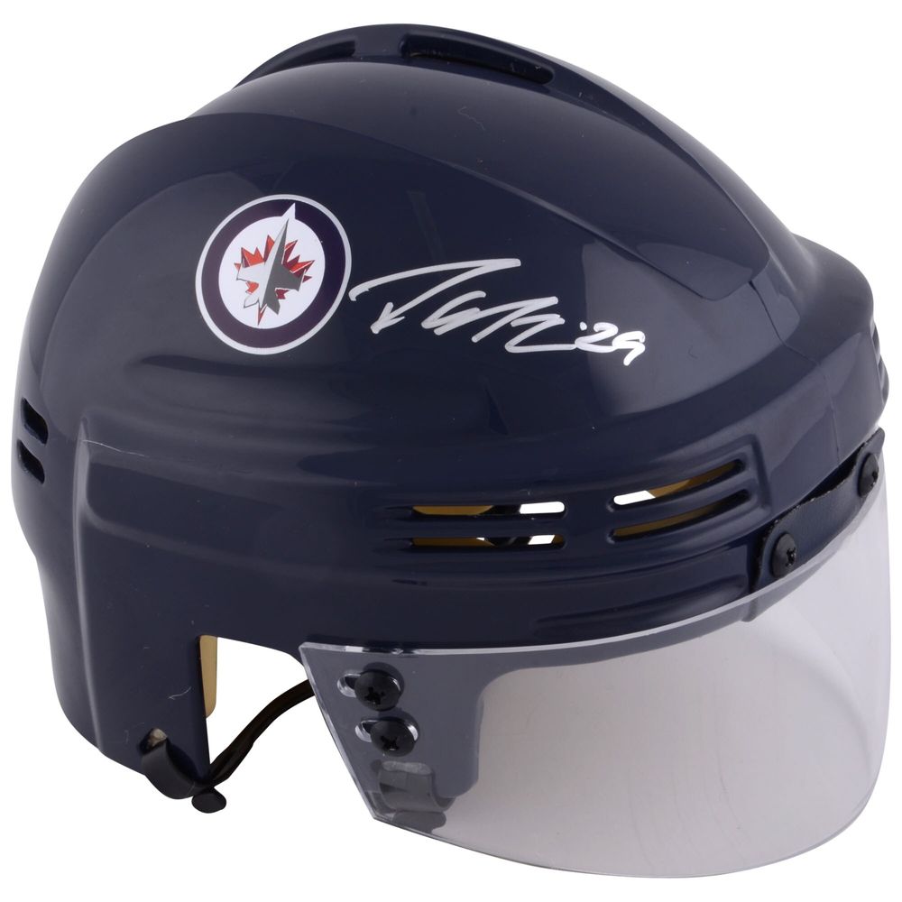 Patrik Laine Winnipeg Jets Autographed Navy Mini Helmet