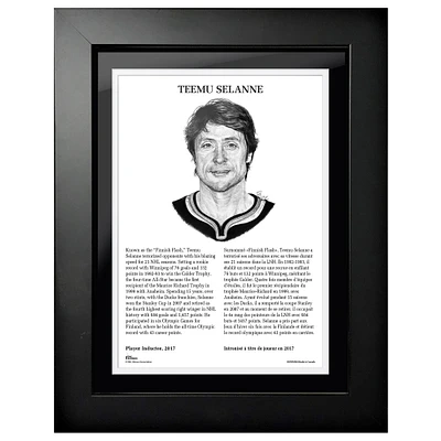 Teemu Selanne Winnipeg Jets - Photo encadrée Legends Line 12 '' x 16 ''