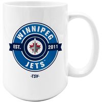 The Sports Vault Winnipeg Jets 15oz. Sublimated Coffee Mug