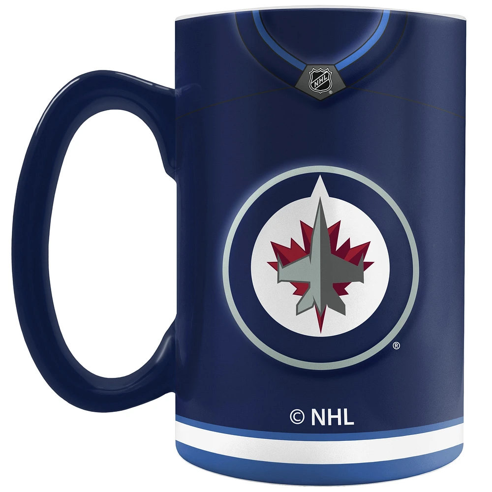 The Sports Vault Winnipeg Jets 20 oz. Jersey Sculpted Mug