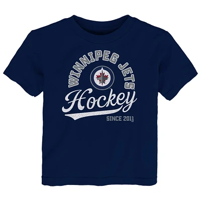 Toddler Navy Winnipeg Jets Take the Lead - T-Shirt