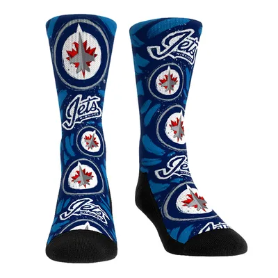 Chaussettes Rock Em unisexes Winnipeg Jets Allover Logo & Paint Crew