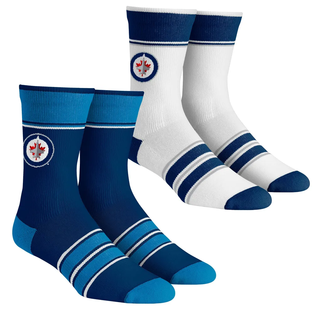 Lids Winnipeg Jets Rock Em Socks Unisex Multi-Stripe 2-Pack Team Crew Sock  Set