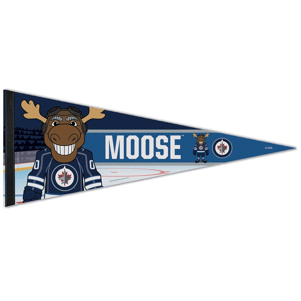 WinCraft Winnipeg Jets Fanion mascotte premium 12" x 30"