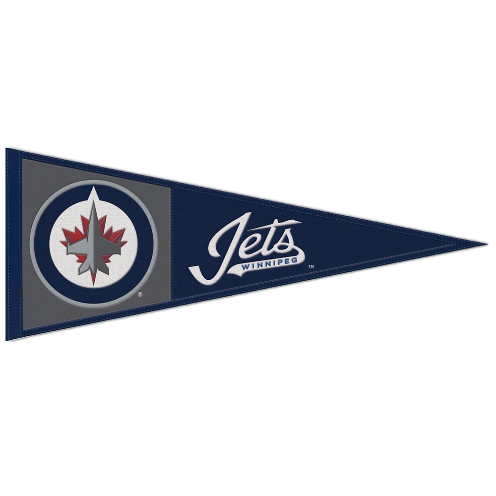 WinCraft Winnipeg Jets Fanion en laine avec logo principal 13" x 32"