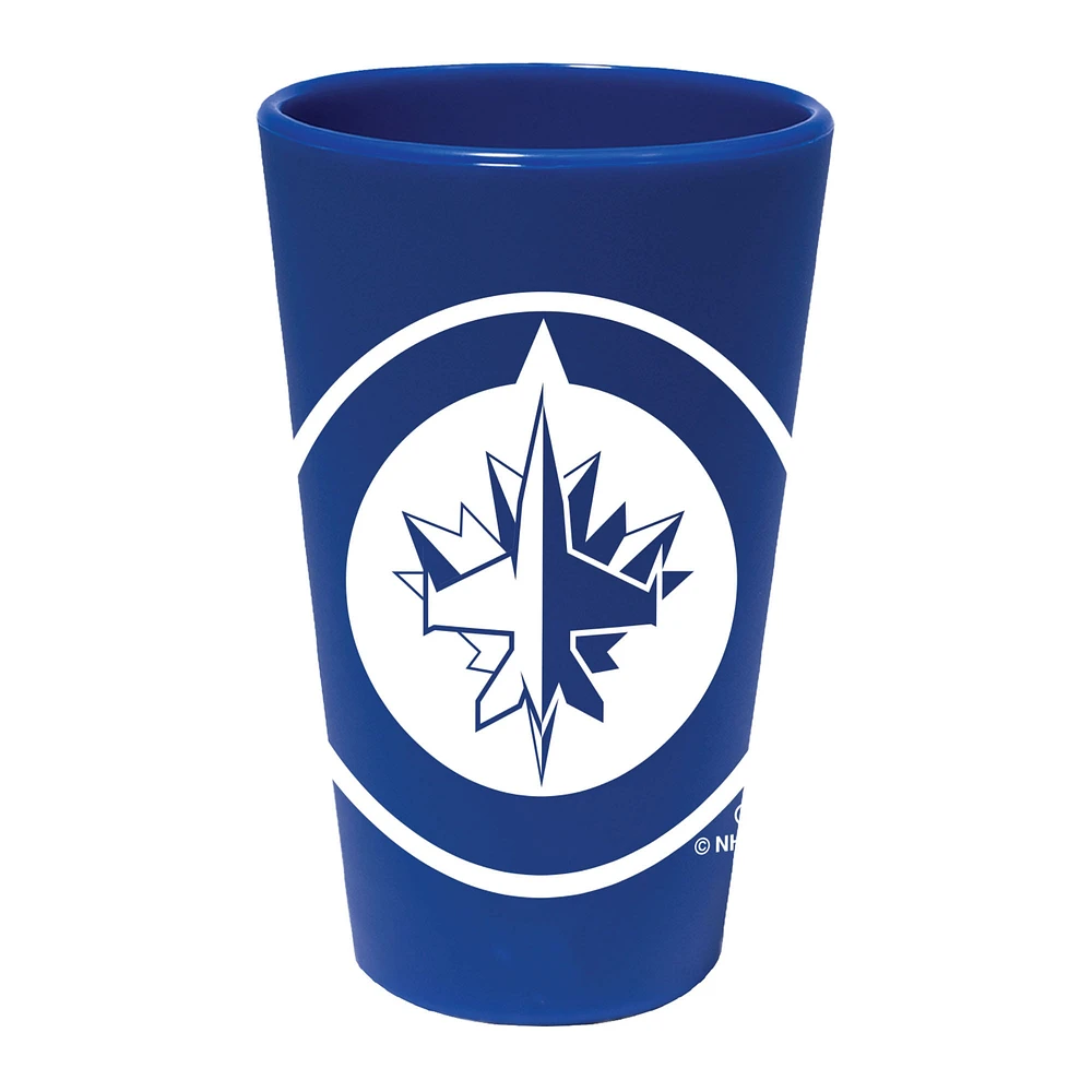 WinCraft Winnipeg Jets 16oz. Team Color Silicone Pint Glass